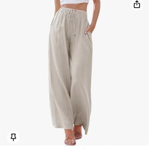 Amazon women’s linen pants. Size small.